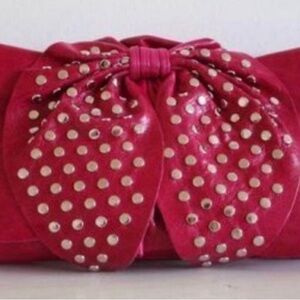 Susan Farber Pink Bow crossbody Bag
